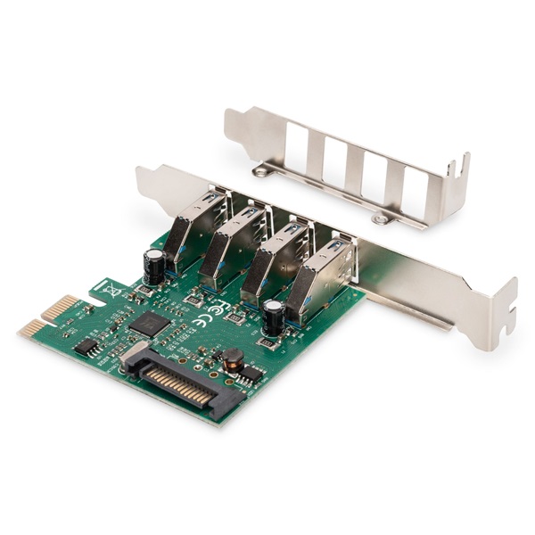 DIGITUS DS-30221-1 4 Port USB 3.0 PCIe hálózati kártya - Image 6