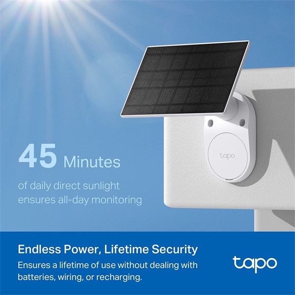 TP-Link Tapo C410 KIT 2K 3MP IP65 kültéri Napelemes biztonsági Wi-Fi kamera szett - Image 8