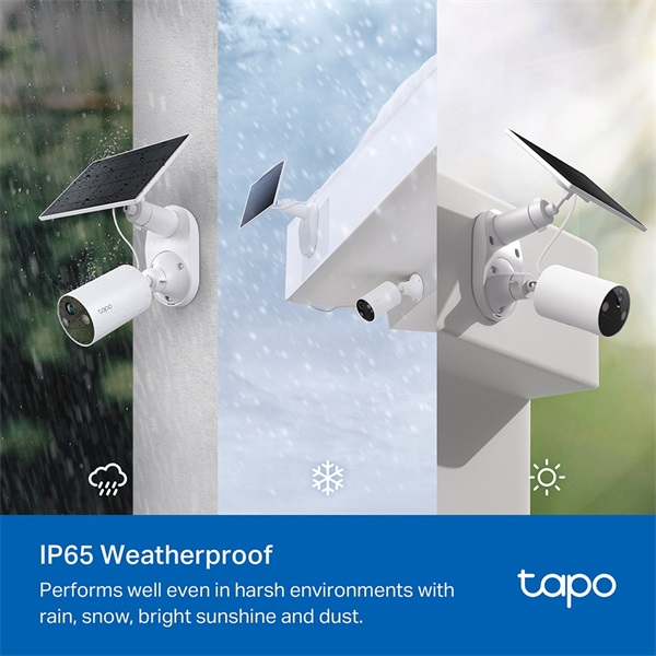 TP-Link Tapo C410 KIT 2K 3MP IP65 kültéri Napelemes biztonsági Wi-Fi kamera szett - Image 5