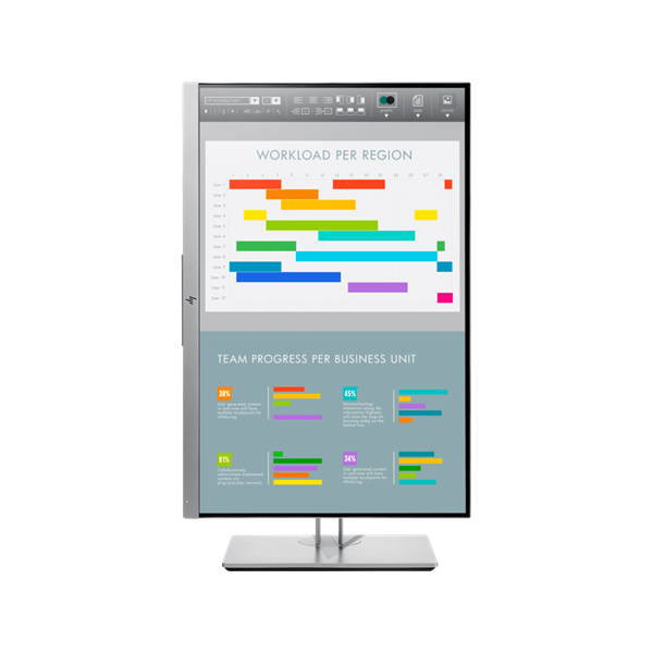 HP 24" EliteDisplay E243i WUXGA IPS VGA/HDMI/DP/USB ezüst monitor (Használt A) - Image 3