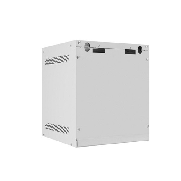 Lanberg WF10-2306-10S 10" 6U SZÉL:280mm MÉLY:310mm MAG:336mm lapraszerelt üvegajtós szürke fali rack szekrény - Image 5