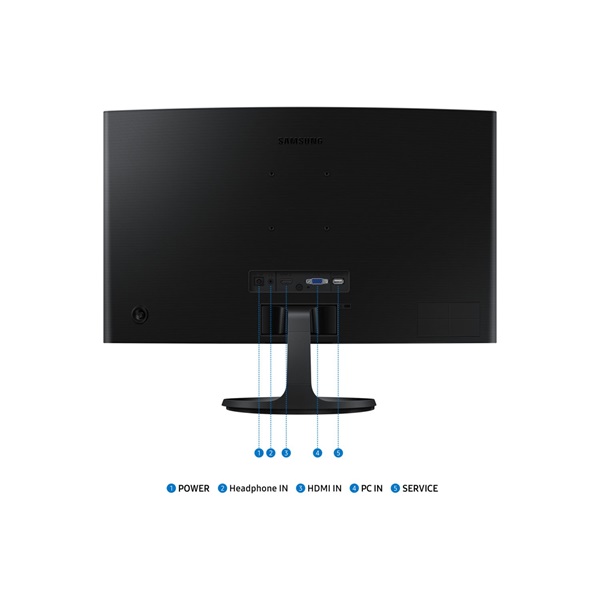 Samsung 24" LS24D360GAUXEN Essential S3 S36C FHD VA VGA/HDMI ívelt monitor (Újracsomagolt) - Image 5