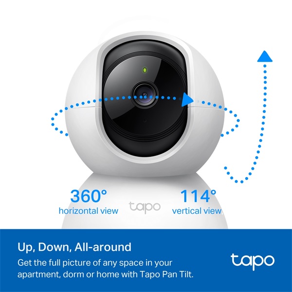 TP-Link Tapo C200P2 Otthoni biztonsági 1080p Full HD Wi-Fi IP kamera 2 db/csomag - Image 4