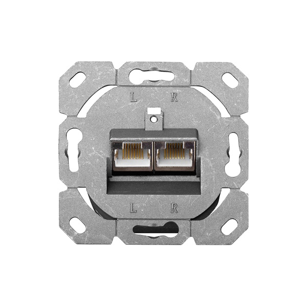 DIGITUS DN-9006-N Cat6 Modulo50 dupla falon kívüli aljzat 2xRJ45 árnyékolt csatlakozóval - Image 3