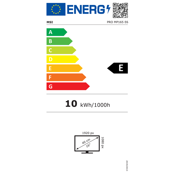 MSI 15,6" PRO MP165 E6 FHD IPS USB-C/miniHDMI fekete monitor - Image 8
