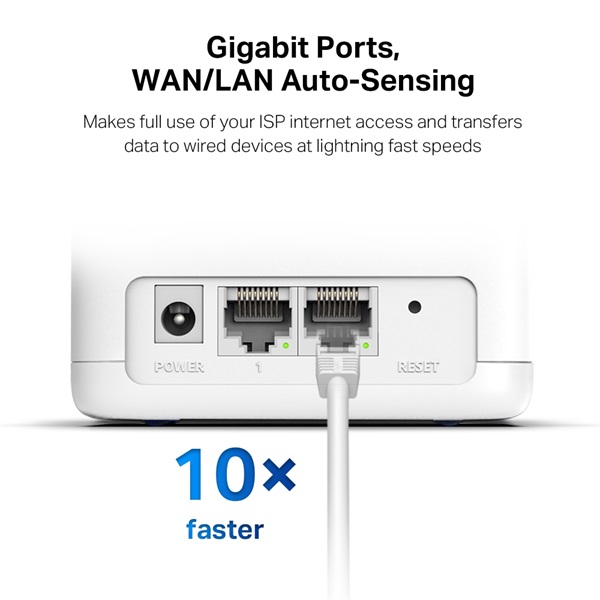 Mercusys Halo H30G(2-pack) AC1300 fehér otthoni Mesh Wi-Fi rendszer (2db) R - Image 8