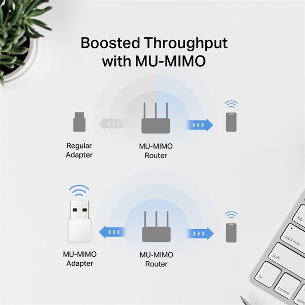 Mercusys MA30N AC1300 nano vezeték nélküli kétsávos fehér USB adapter R - Image 5