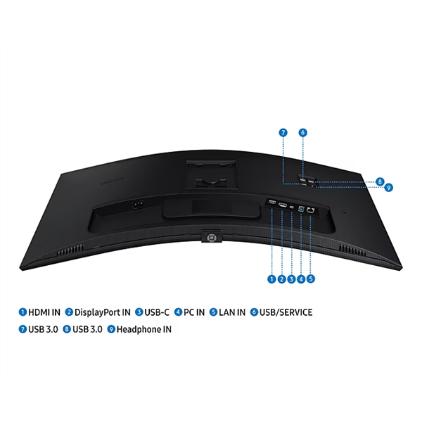 Samsung 34" S65UC UWQHD VA HDMI/DP/USB/USB-C/LAN ívelt monitor - Image 14
