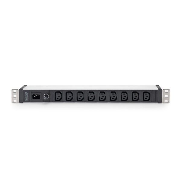 DIGITUS DN-95429 19" 1U PDU 230V 10A 9xIEC C13 aljzat IEC C14 csatlakozó 2M elosztósor - Image 4