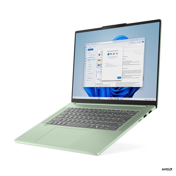 Lenovo IdeaPad Slim 5 15ARP10 15,3"WUXGA/AMD Ryzen 7 7735HS/16GB/1TB/Int.VGA/DOS/tengerhab zöld/alumínium házas laptop - Image 3