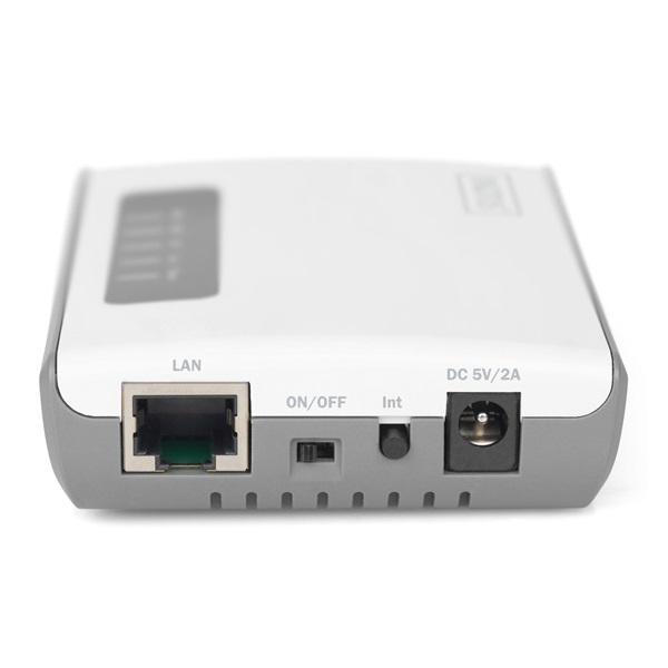DIGITUS DN-13024 2 port USB 2.0 vezeték nélküli többfunkciós nyomtatószerver - Image 5