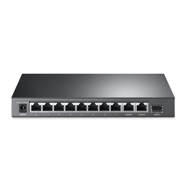 TP-Link TL-SL1311MP 8x10/100Mbps LAN port 8xPoE+ 2xGbE LAN 1xGbE SFP port nem menedzselhető asztali switch - Image 3