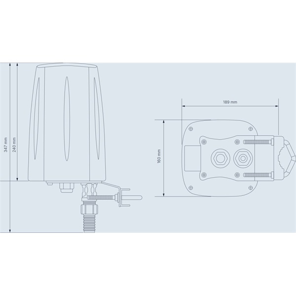 Teltonika PR1ICA70 kültéri IP67 4,5dBi 5G LTE Wi-Fi/GPS Omni antenna Teltonika RUTX50 routerhez - Image 3