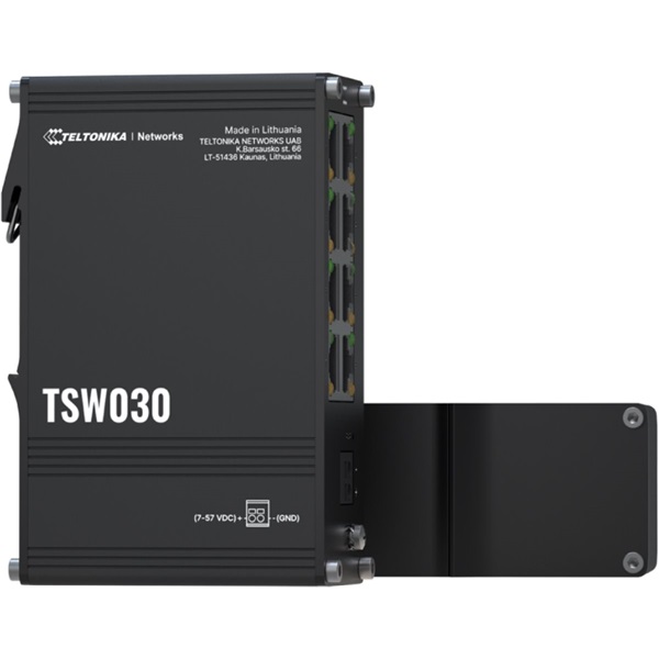 Teltonika TSW030 8x 10/100Mpbs FE LAN port nem menedzselhető DIN sínre szerelhető ipari switch - Image 4