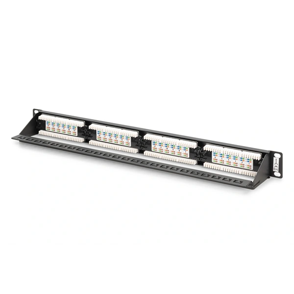 DIGITUS DN-91624U-CR 19" 1U 24port Cat.6 kompakt fekete árnyékolatlan Patch Panel - Image 3