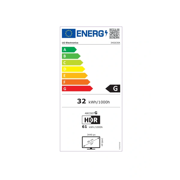 LG 34" 34G630A-B.AEUQ UltraGear WQHD VA 240Hz HDMI/DP/USB/USB-C ívelt gamer monitor - Image 10
