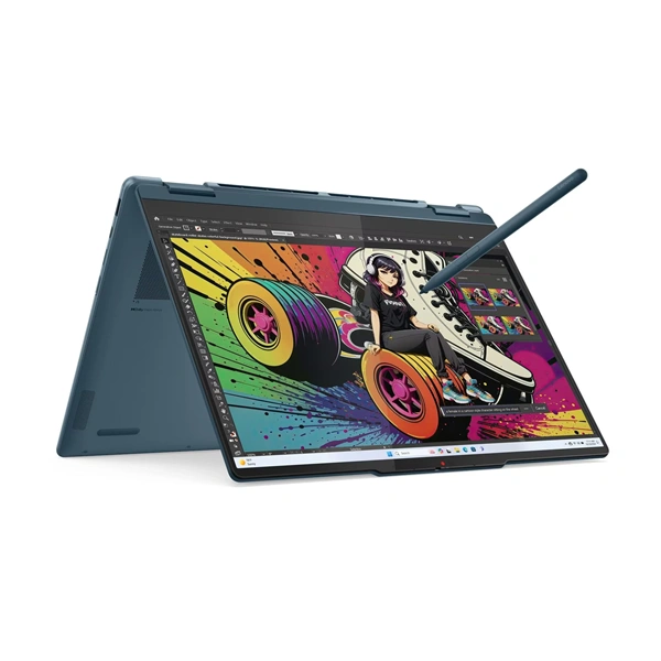 Lenovo Yoga 7 14AKP10 14"WUXGA Touch/AMD Ryzen AI 5 340/16GB/512GB/Int.VGA/Win11/Alu ház/kagylóhéj laptop + Sleeve - Image 5