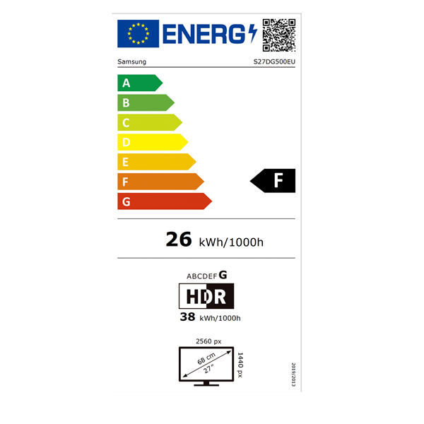 Samsung 27" S27DG500EU Odyssey G5 G50D QHD IPS 180Hz DP/HDMI gamer monitor (Újracsomagolt) - Image 11