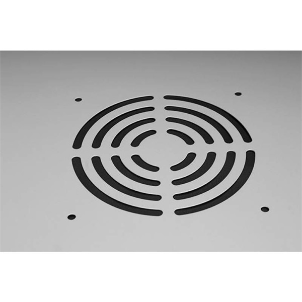 Stalflex RC19-4U-450GG 19" 4U 450 mm mély lapraszerelt szürke üveg ajtós fali rack szekrény (Újszerű) - Image 9