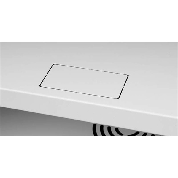 Stalflex RC19-4U-450GG 19" 4U 450 mm mély lapraszerelt szürke üveg ajtós fali rack szekrény (Újszerű) - Image 10