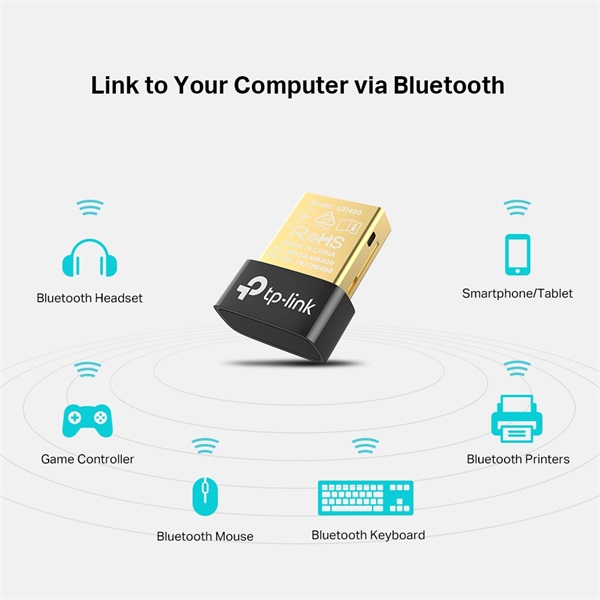 TP-Link UB400 Bluetooth 4.0 fekete Nano USB adapter - Image 4