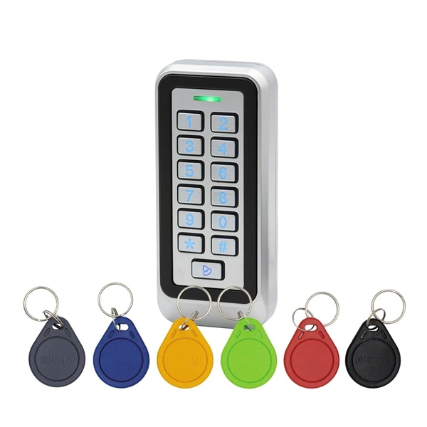 KIT-CON-M6.MF/13,56kHz MIFARE/vandálbiztos/nyomógombos/6db CON-TAG.MF-el/IP65/Kültéri/fém/RFID/2 relés olvasó és kódzár - Image 3