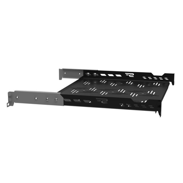 Stalflex B-RSA19-1U-350B 19" 1U 350mm mély 4 ponton rögzíthető fekete fix tálca (Újracsomagolt) - Image 3