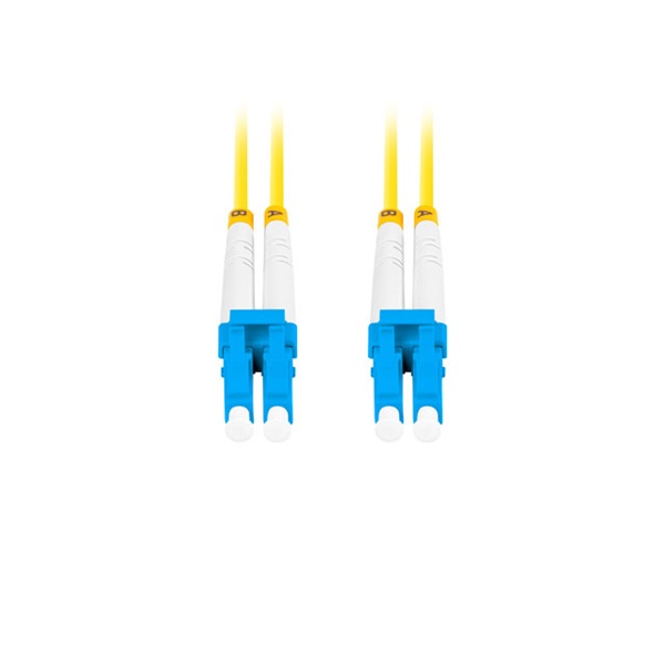 Lanberg FO-LULU-SD11-0100-YE Monomódusú duplex optikai patch kábel 2xLC/UPC csatlakozóval 10m - Image 3